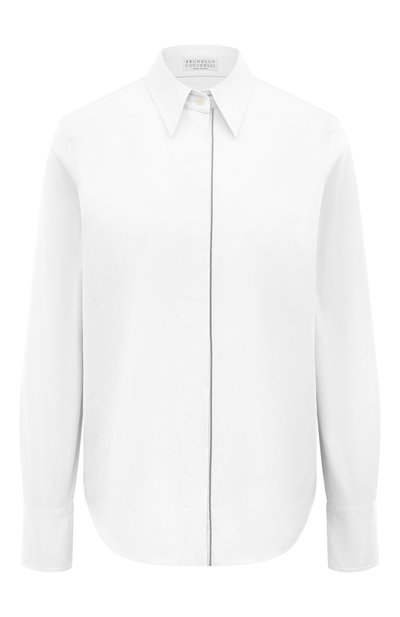 Женская хлопковая рубашка BRUNELLO CUCINELLI, арт. M0091MA626