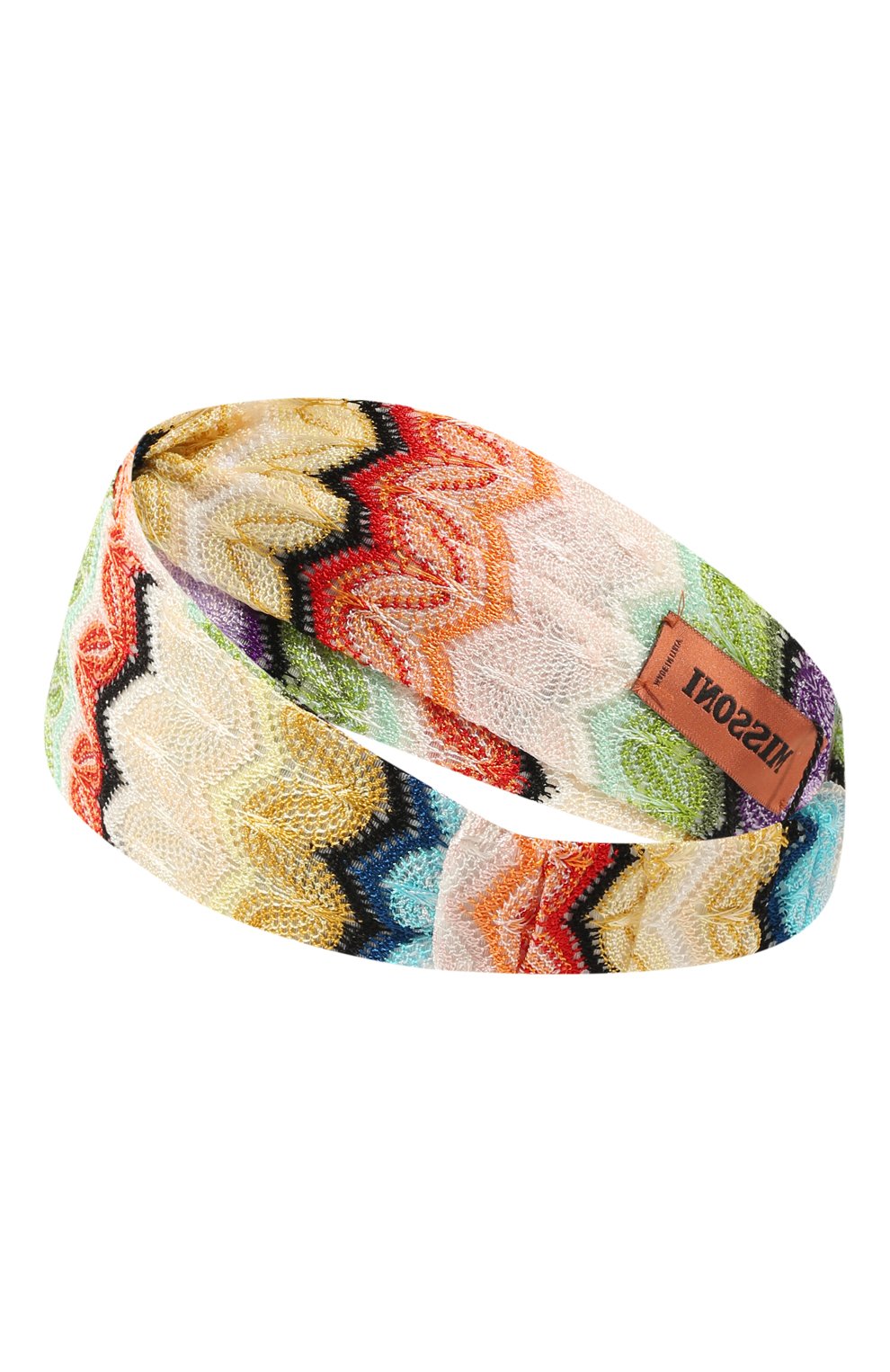 Повязка на голову из вискозы MISSONI разноцветного цвета по цене 32400 руб., арт. FC00VID8450, фото 3 Повязка на голову из вискозы MISSONI, арт. FC00VID8450, фото 3