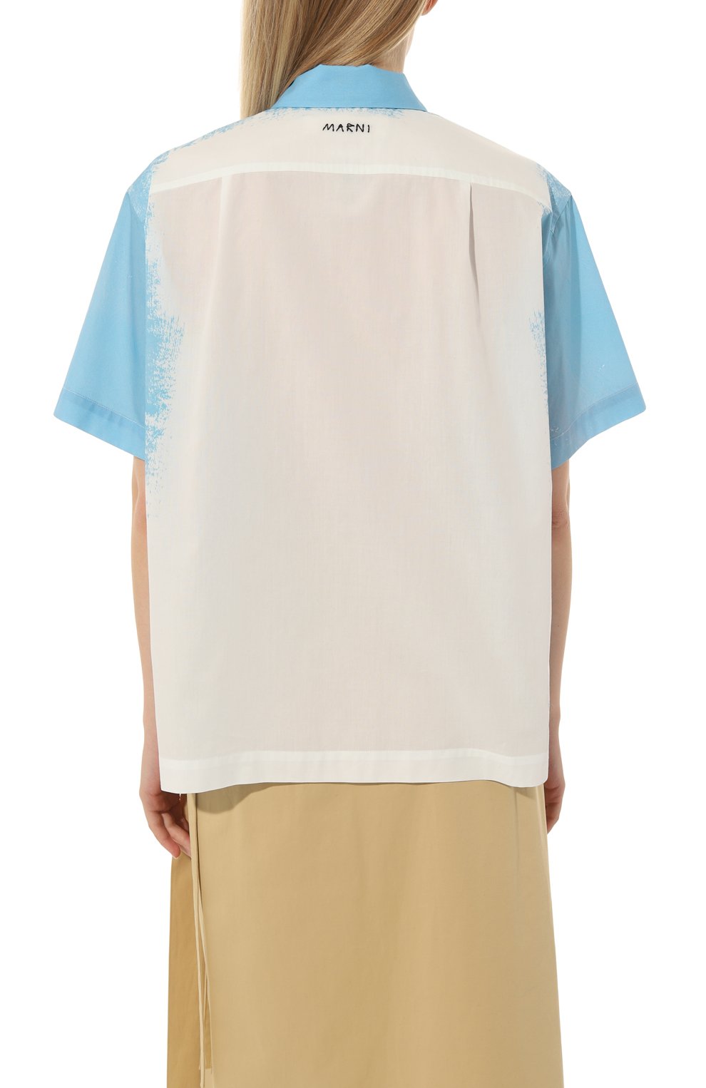 Хлопковая рубашка MARNI, арт. CAMA0466S0/UTC255, фото 4