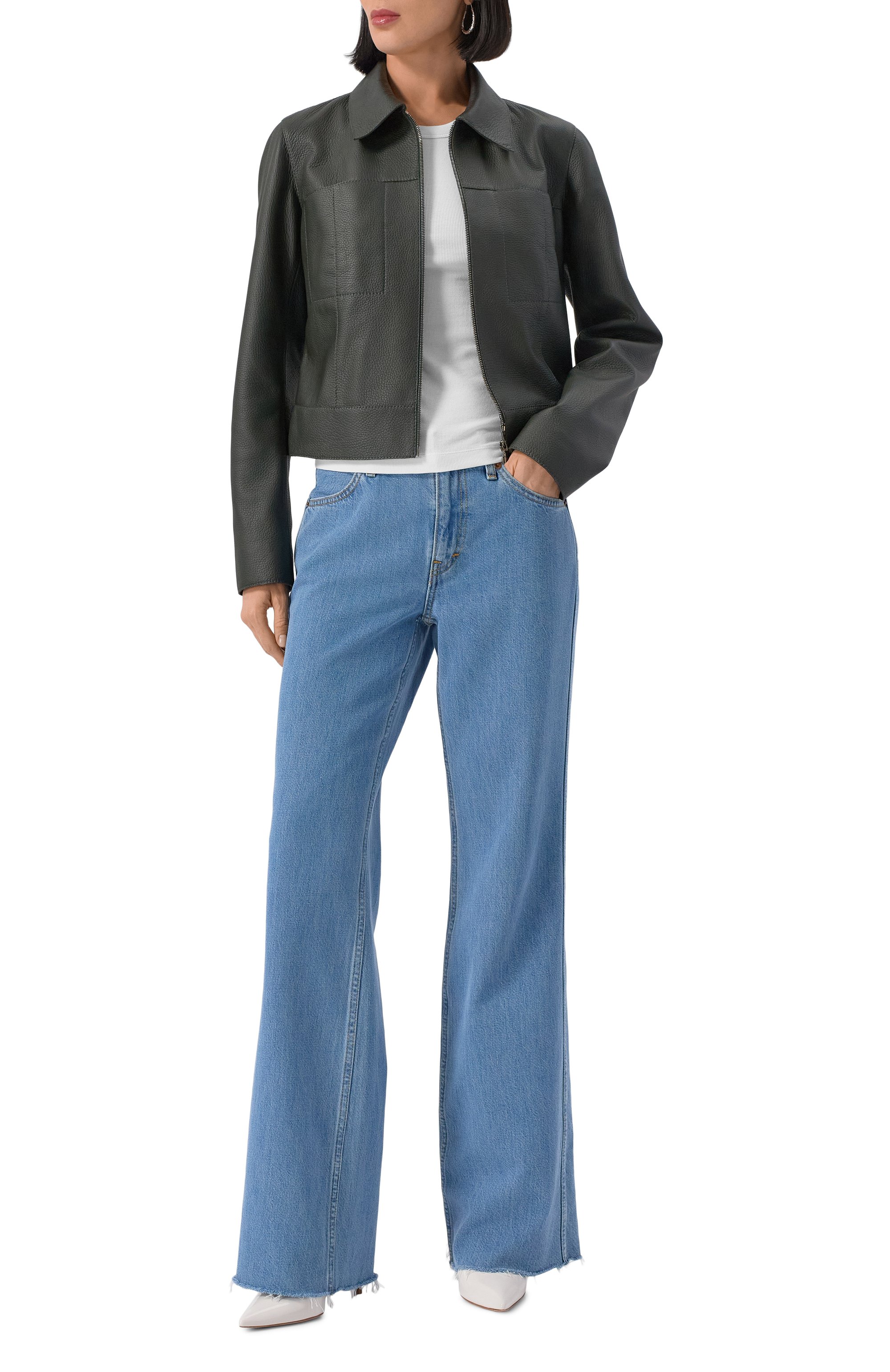 Джинсы RE/DONE голубого цвета по цене 49450 руб., арт. 168-03WCALIJN, фото 2 Джинсы RE/DONE, арт. 168-03WCALIJN, фото 2