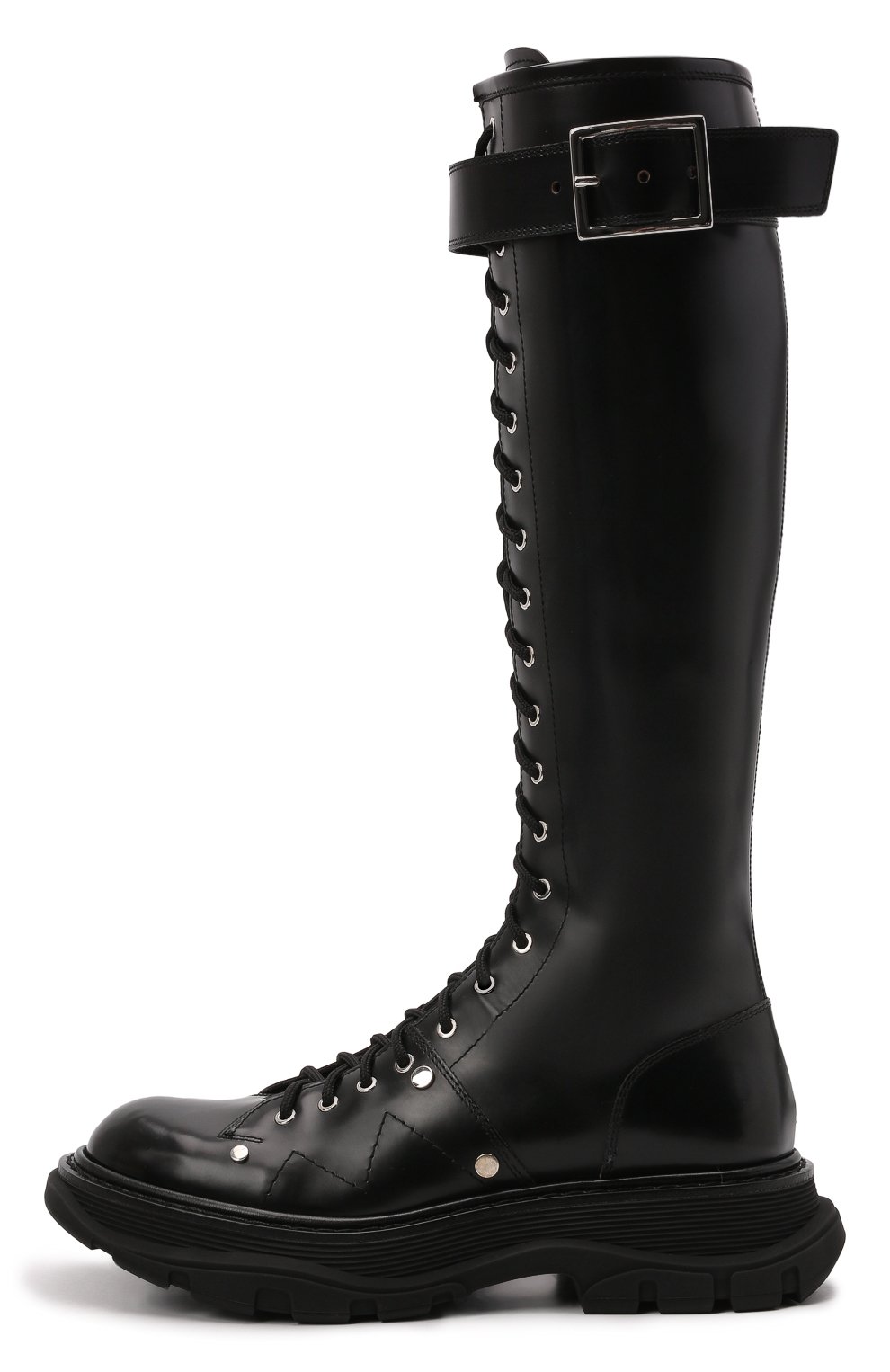 Кожаные сапоги ALEXANDER MCQUEEN, арт. 595466/WHZ81, фото 3