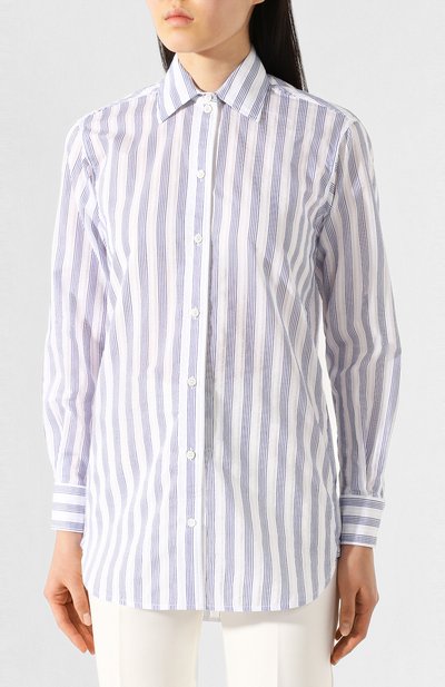 Хлопковая рубашка VICTORIA BECKHAM, арт. 1120WSH000959B, фото 3