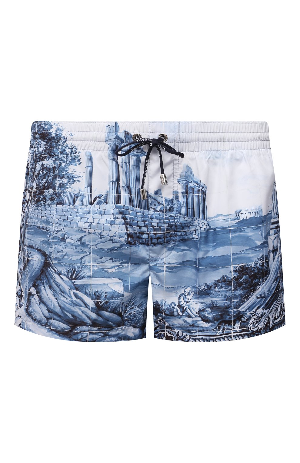 Плавки-шорты DOLCE & GABBANA темно-синего цвета по цене 59750 руб., арт. M4A06T/FHMCI, фото 1 Плавки-шорты DOLCE & GABBANA, арт. M4A06T/FHMCI, фото 1