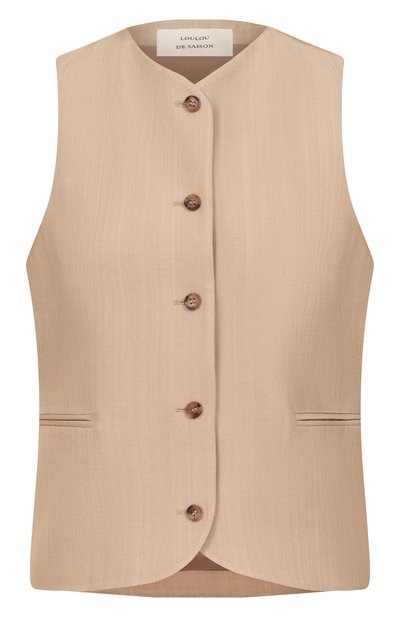 Женский жилет из вискозы и шерсти LOULOU DE SAISON, арт. PAC0