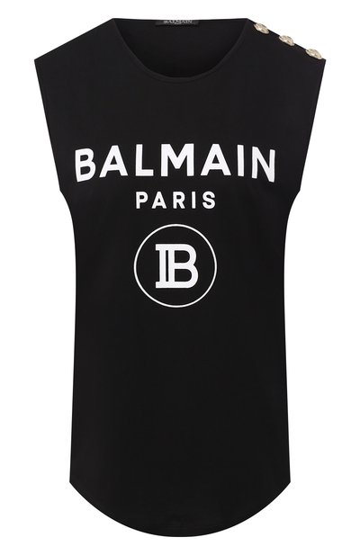 Женский хлопковый топ  BALMAIN, арт. SF11365/I193