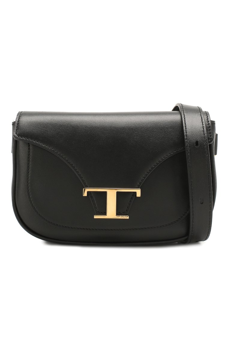 Женская поясная сумка t singola TOD’S черного цвета, арт. XAWTSIM0100R0R | Фото 5 (Материал: Натуральная кожа; Размер: mini; Стили: Классический; Драгоценные камни: Проставлено; Материал сплава: Проставлено)