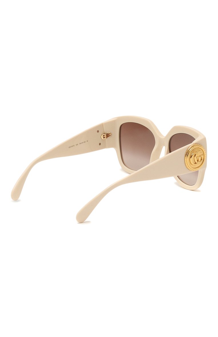 Женские солнцезащитные очки GUCCI белого цвета, арт. GG1407S 004 | Фото 4 (Региональные ограничения белый список (Axapta Mercury): Не проставлено; Нос: Не проставлено; Тип очков: С/з; Материал: Пластик; Оптика Гендер: оптика-женское; Очки форма: Квадратные)