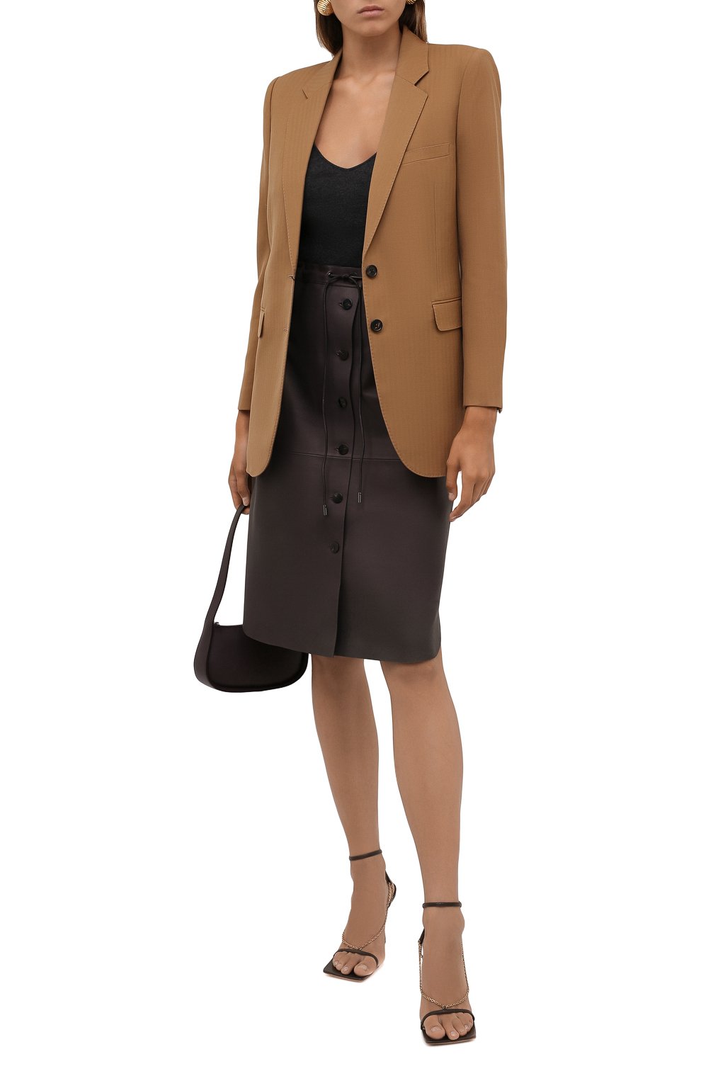 Кожаная юбка THEORY, арт. L0600301, фото 2