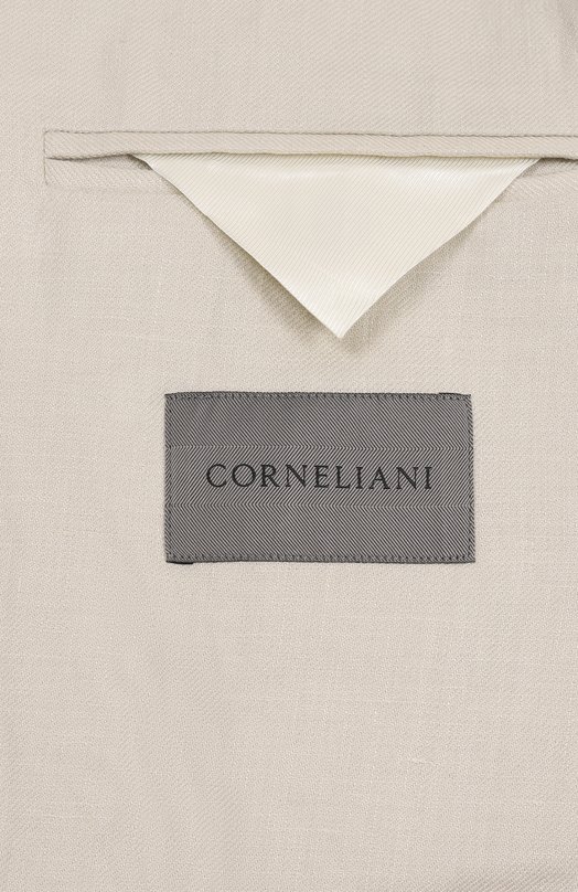 Льняной пиджак Corneliani 25X591-2514108 Кремовый  25X591-2514108 Фото 9