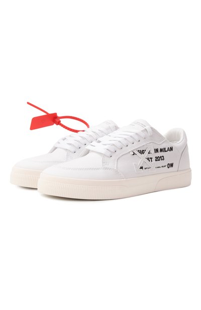 Мужские текстильные кеды new low vulcanized OFF-WHITE, арт. 0MIA293S25FAB002