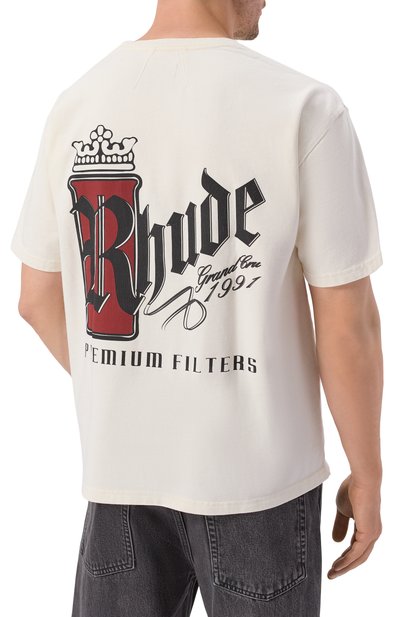 Хлопковая футболка RHUDE, арт. RHSS26TT07012, фото 4