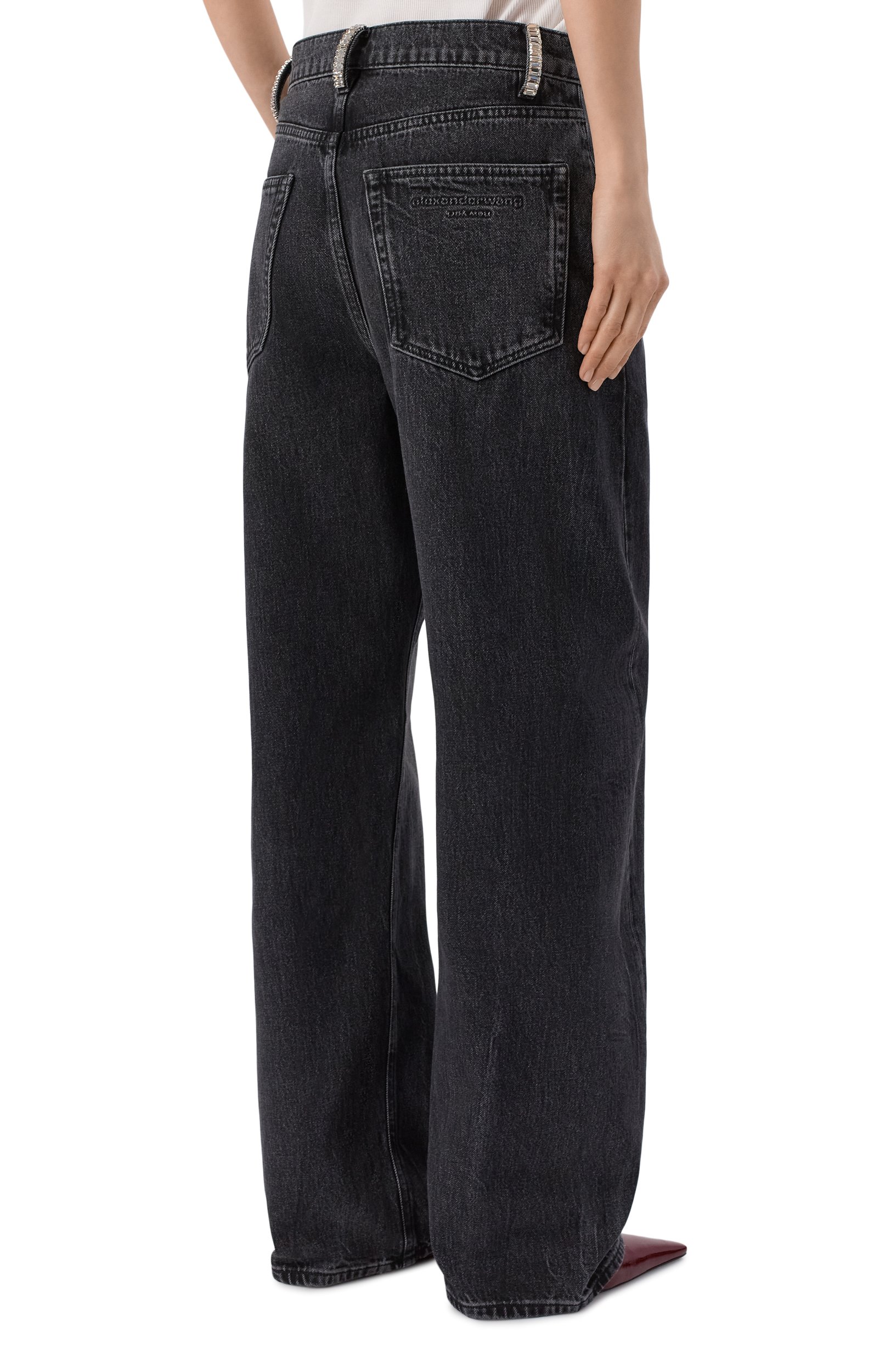 Джинсы ALEXANDER WANG темно-серого цвета по цене 92250 руб., арт. 4DC4264909, фото 4 Джинсы ALEXANDER WANG, арт. 4DC4264909, фото 4