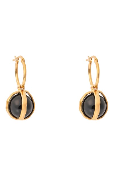 Серьги JIL SANDER черного цвета по цене 84350 руб., арт. J11VG0355/P9377, фото 3 Серьги JIL SANDER, арт. J11VG0355/P9377, фото 3