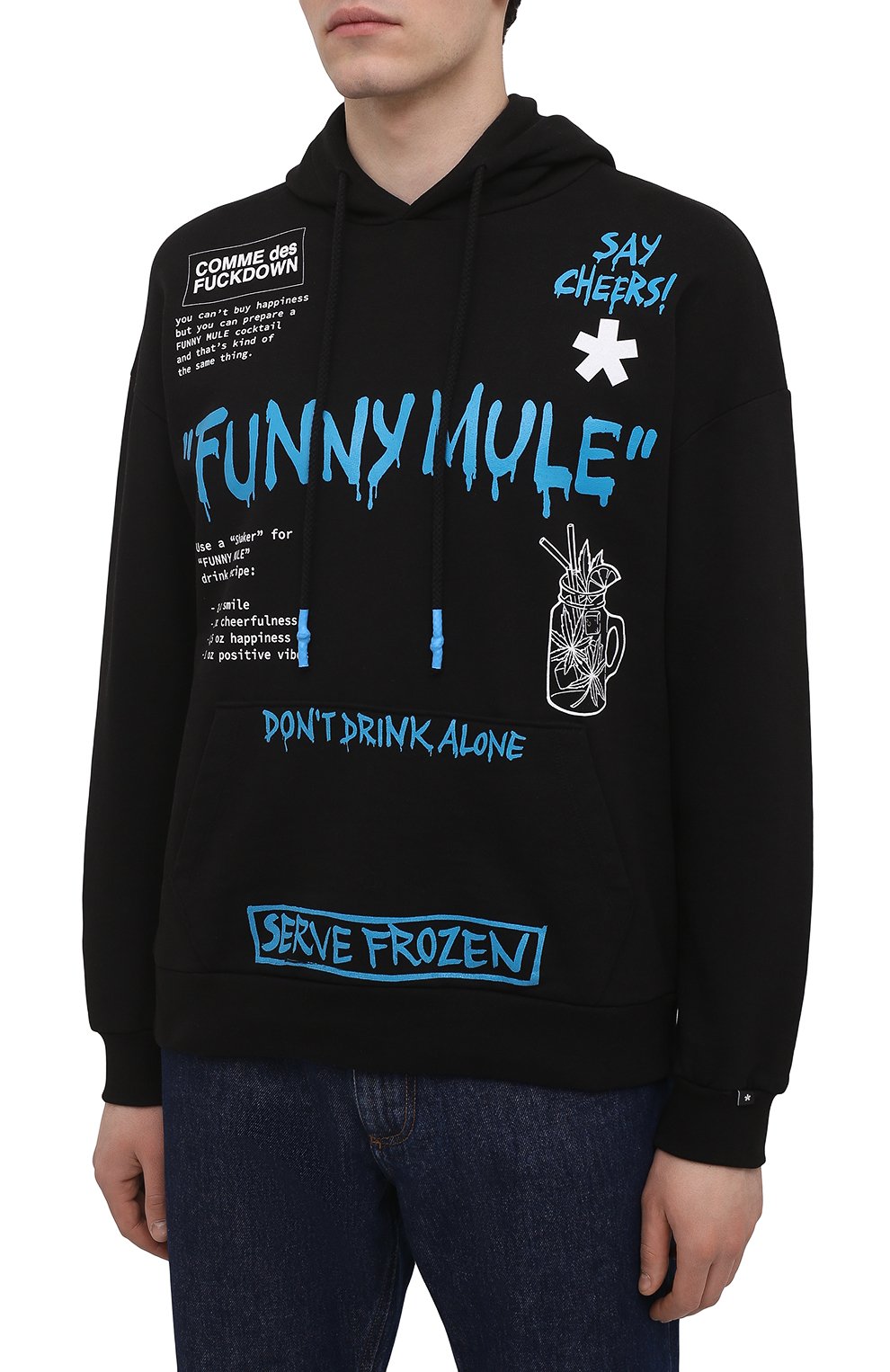 Хлопковое худи COMME DES FUCKDOWN, арт. CDFU1143A, фото 3