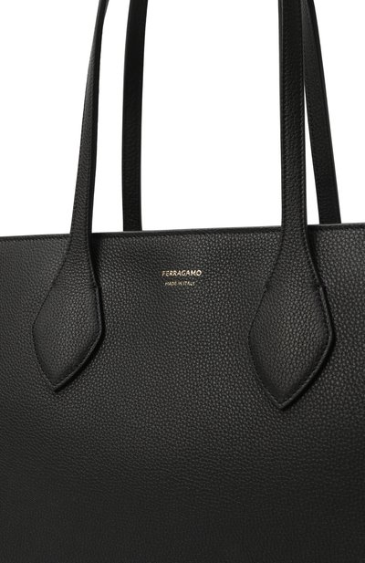 Сумка-тоут FERRAGAMO черного цвета по цене 263500 руб., арт. 219908/779336, фото 3 Сумка-тоут FERRAGAMO, арт. 219908/779336, фото 3
