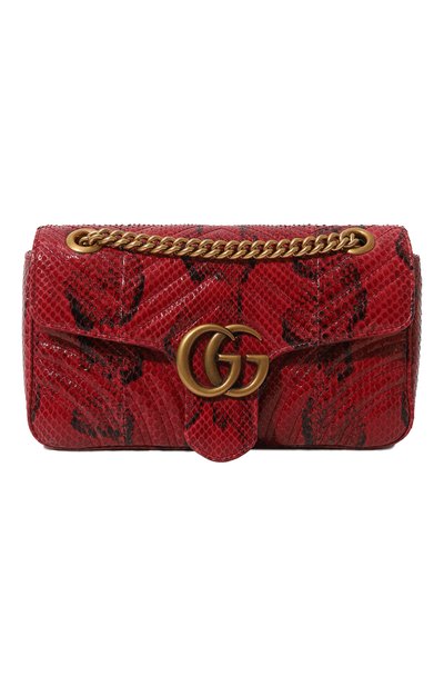 Сумка gg marmont small из кожи питона GUCCI, арт. 443497 LU3NT, фото 1