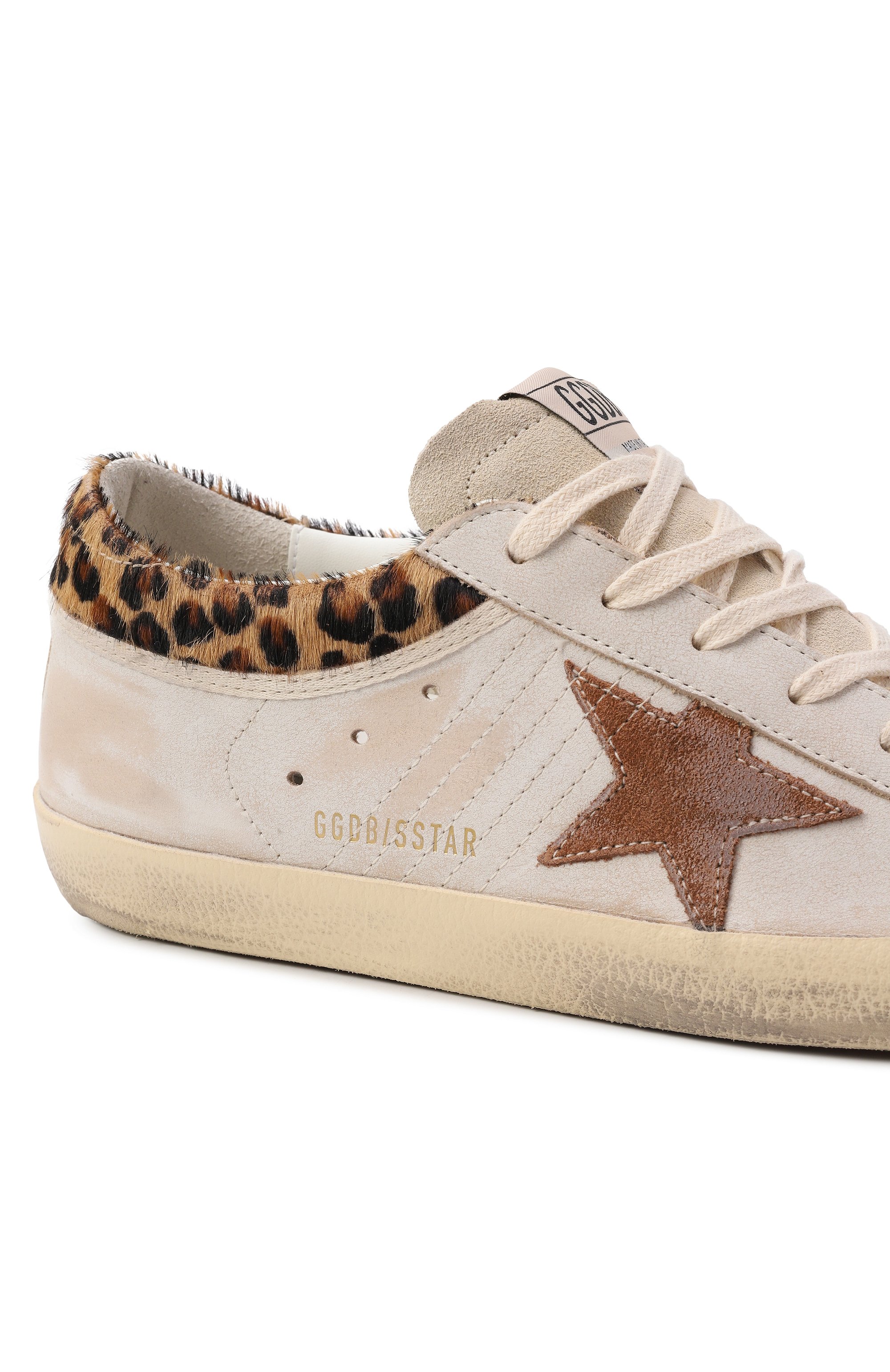 Кожаные кеды super-star GOLDEN GOOSE DELUXE BRAND, арт. GWF01042.F008167, фото 7