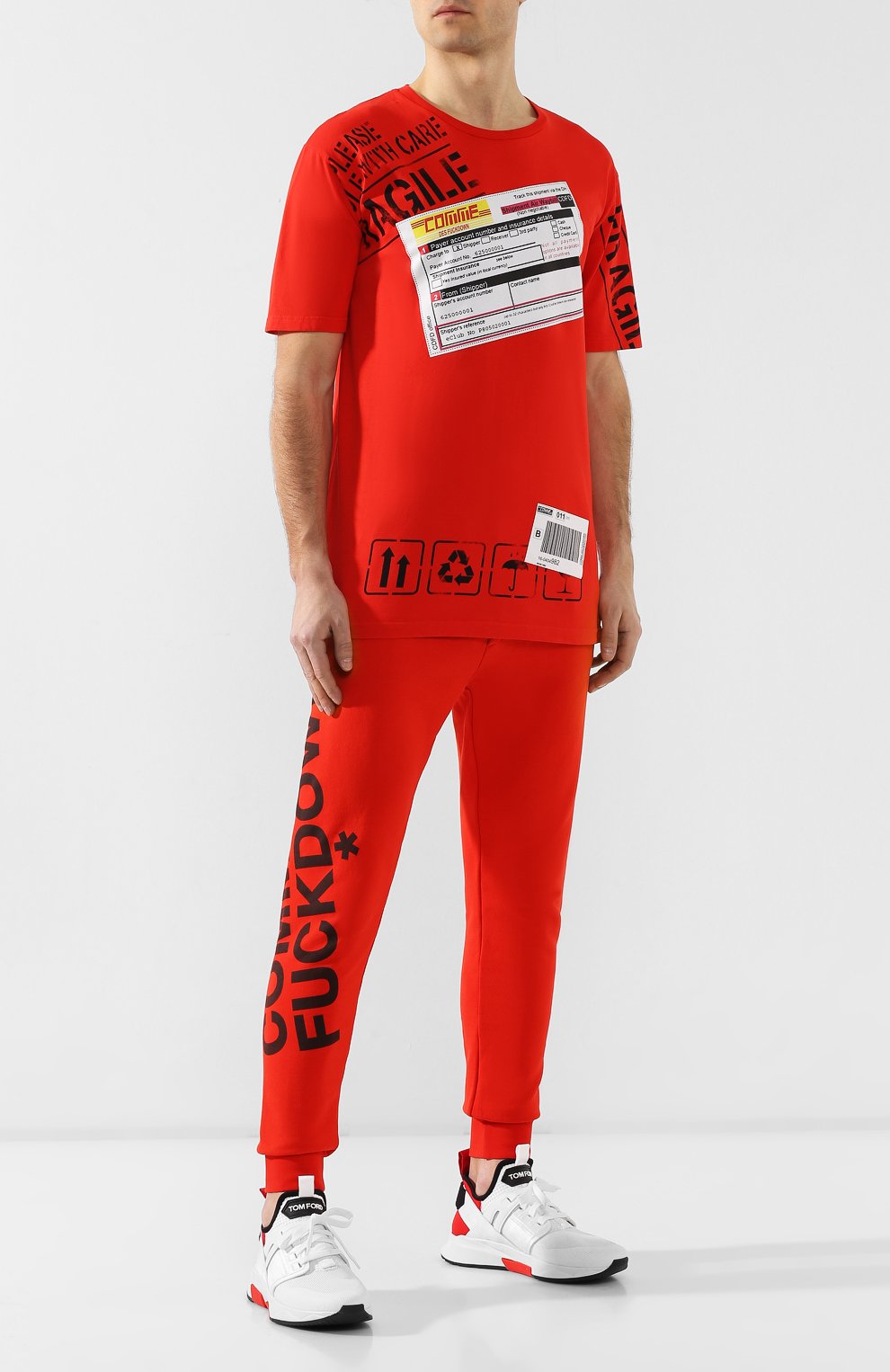 Хлопковые джоггеры COMME DES FUCKDOWN, арт. CDFU360, фото 2