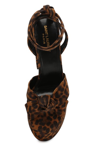 Замшевые босоножки bianca SAINT LAURENT, арт. 606716/1FL00, фото 5