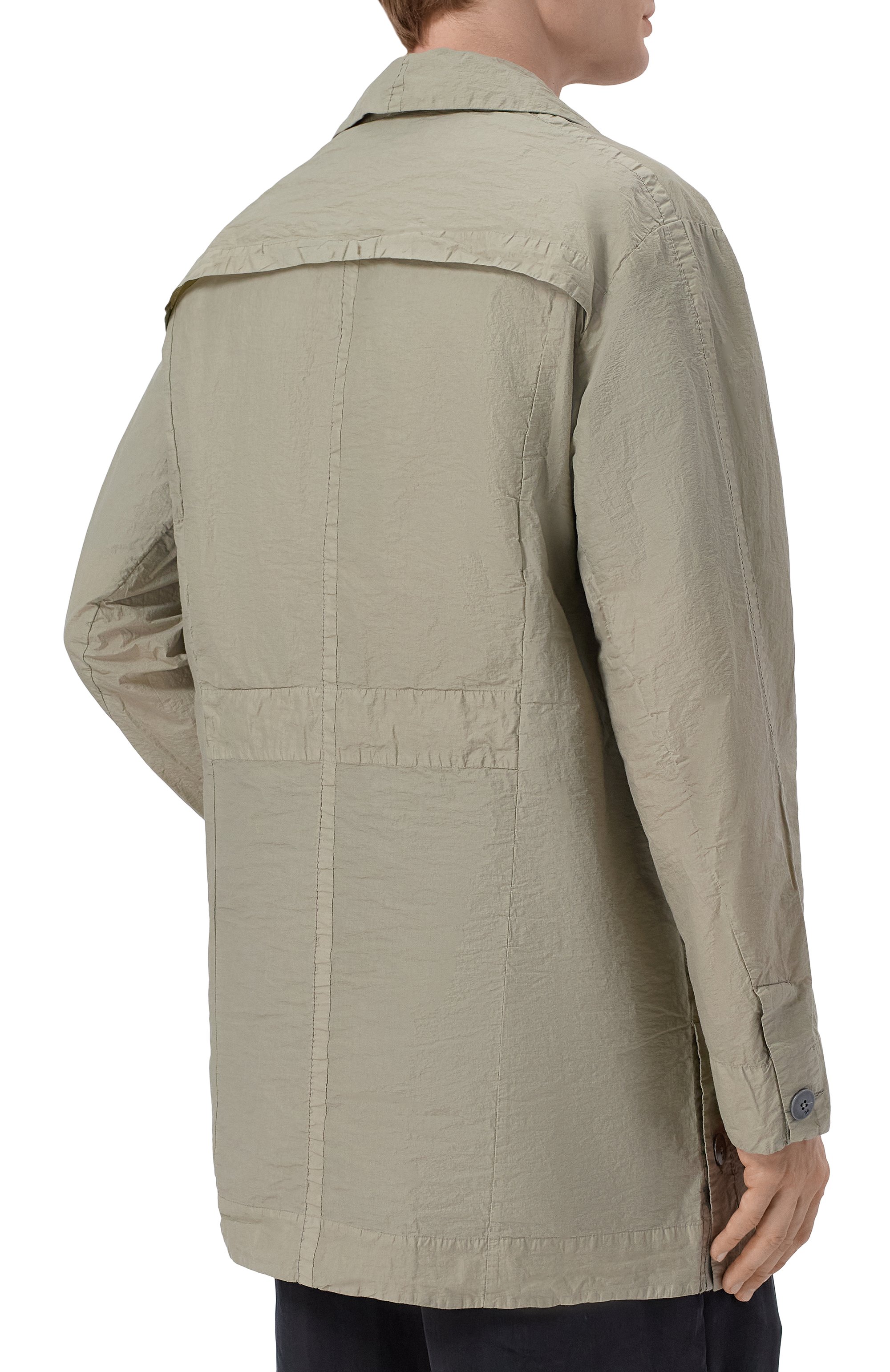 Хлопковый плащ TRANSIT светло-зеленого цвета по цене 99500 руб., арт. CFUTRC0241, фото 4 Хлопковый плащ TRANSIT, арт. CFUTRC0241, фото 4