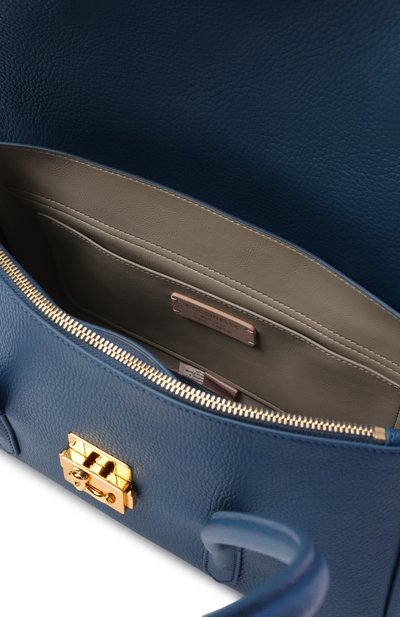 Сумка c-me lock COCCINELLE синего цвета по цене 41475 руб., арт. E1 U4K 12 03 01, фото 5 Сумка c-me lock COCCINELLE, арт. E1 U4K 12 03 01, фото 5