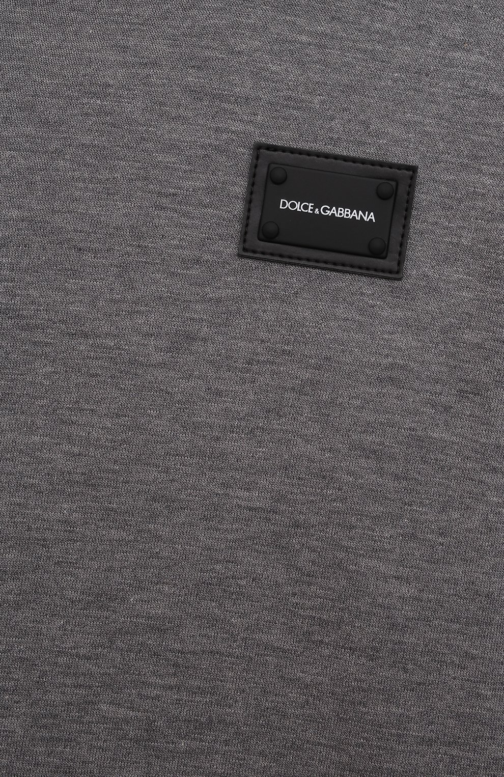 Хлопковый лонгслив DOLCE & GABBANA серого цвета по цене 15150 руб., арт. L1JT7M/G70LK, фото 3 Хлопковый лонгслив DOLCE & GABBANA, арт. L1JT7M/G70LK, фото 3