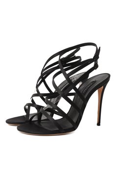 Женские текстильные босоножки julia cage 100 CASADEI черного цвета, арт. 1L305J1001/T0506 | Фото 1 (Драгоценные камни: Проставлено; Материал сплава: Проставлено; Каблук высота: Высокий; Подошва: �Плоская; Материал внутренний: Натуральная кожа; Материал внешний: Текстиль; Каблук тип: Шпилька)