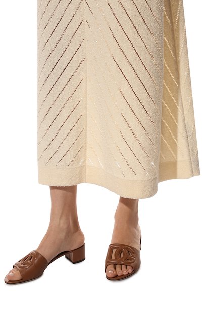 Кожаные мюли bianca DOLCE & GABBANA, арт. CR1139/AY329, фото 3