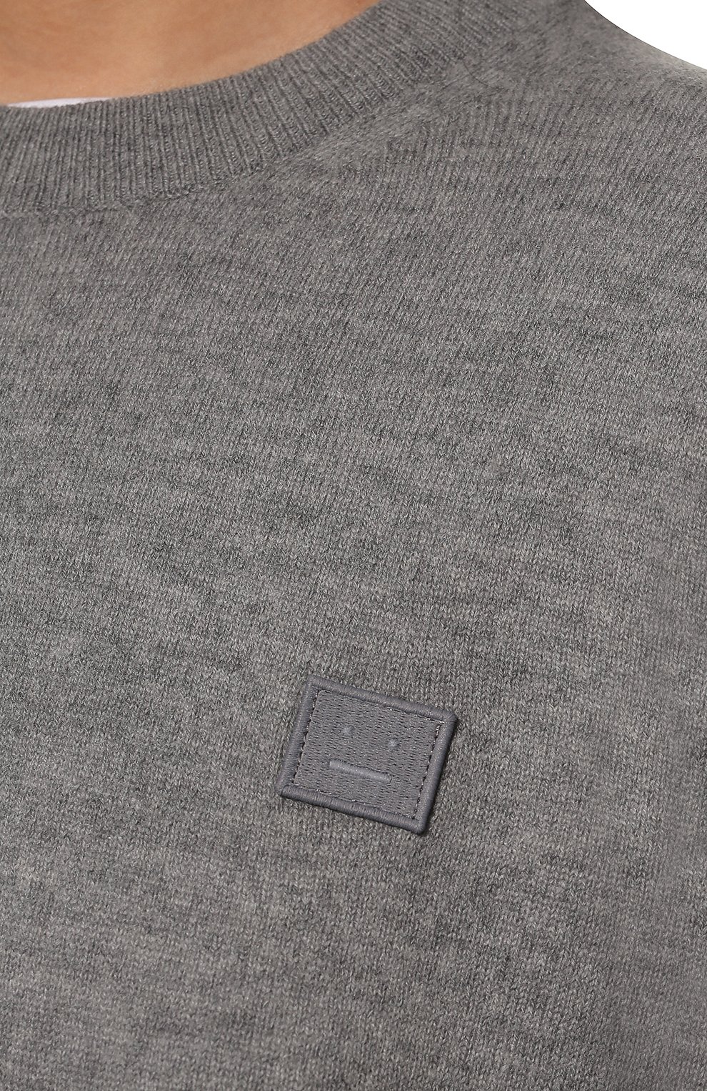 Шерстяной пуловер ACNE STUDIOS серого цвета по цене 39950 руб., арт. C60042/W, фото 5 Шерстяной пуловер ACNE STUDIOS, арт. C60042/W, фото 5