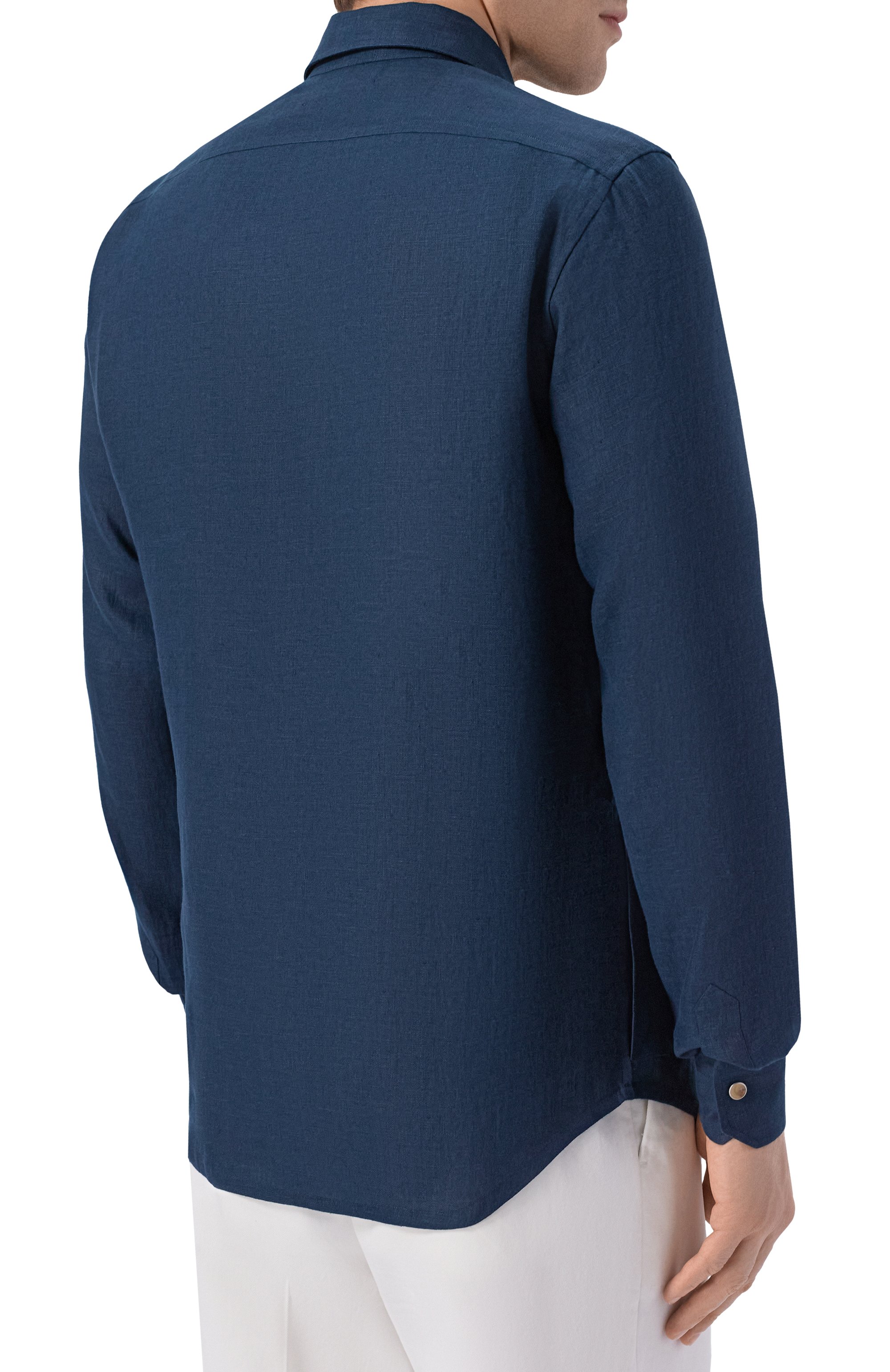 Льняная рубашка KITON, арт. UMCBUBAH0928617, фото 4