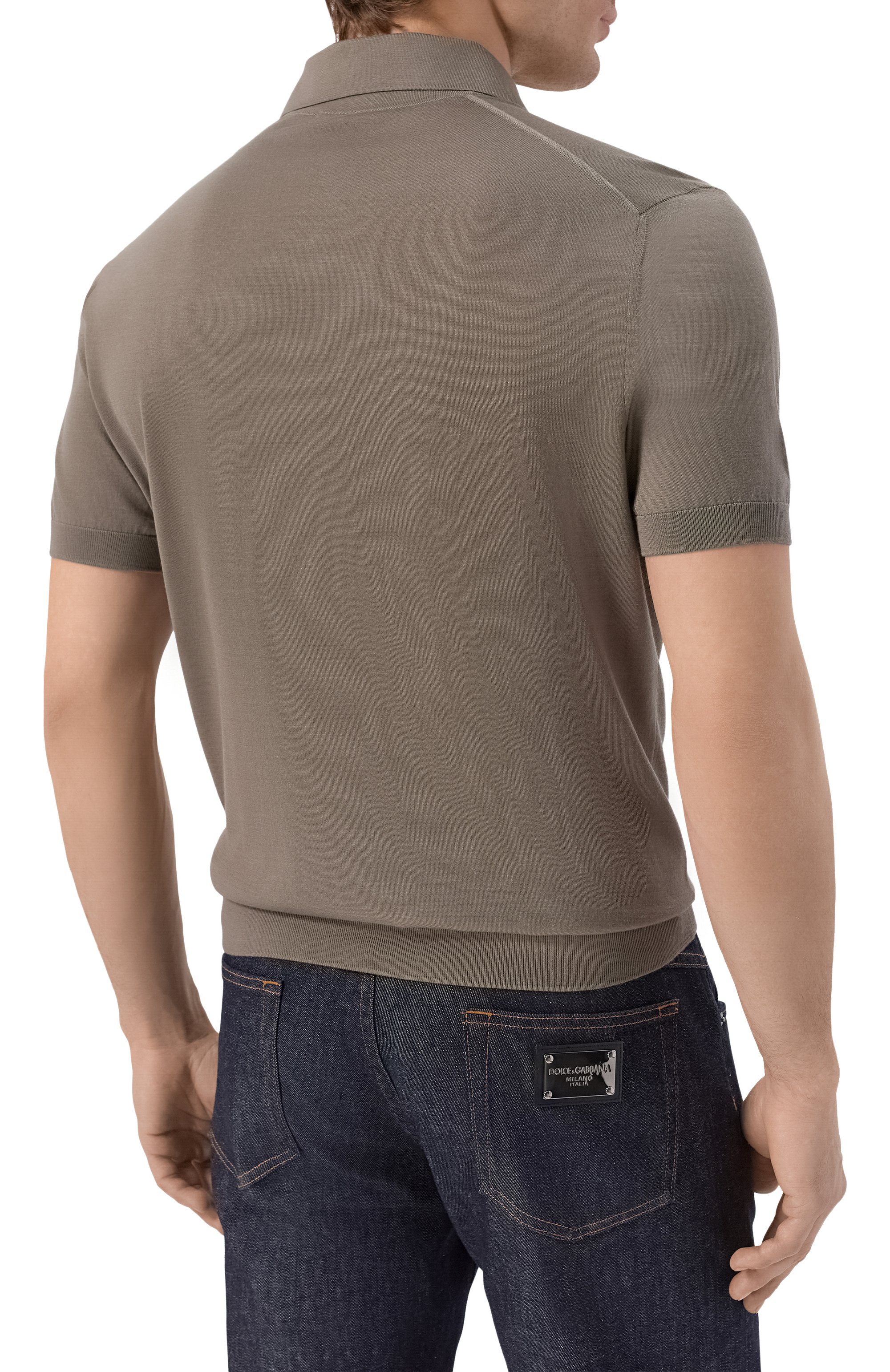 Поло из кашемира и шерсти STEFANO RICCI хаки цвета по цене 172000 руб., арт. W505506P13/W26150, фото 4 Поло из кашемира и шерсти STEFANO RICCI, арт. W505506P13/W26150, фото 4