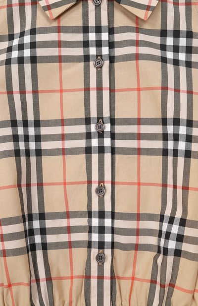 Хлопковый топ BURBERRY бежевого цвета по цене 34650 руб., арт. 8126210, фото 3 Хлопковый топ BURBERRY, арт. 8126210, фото 3