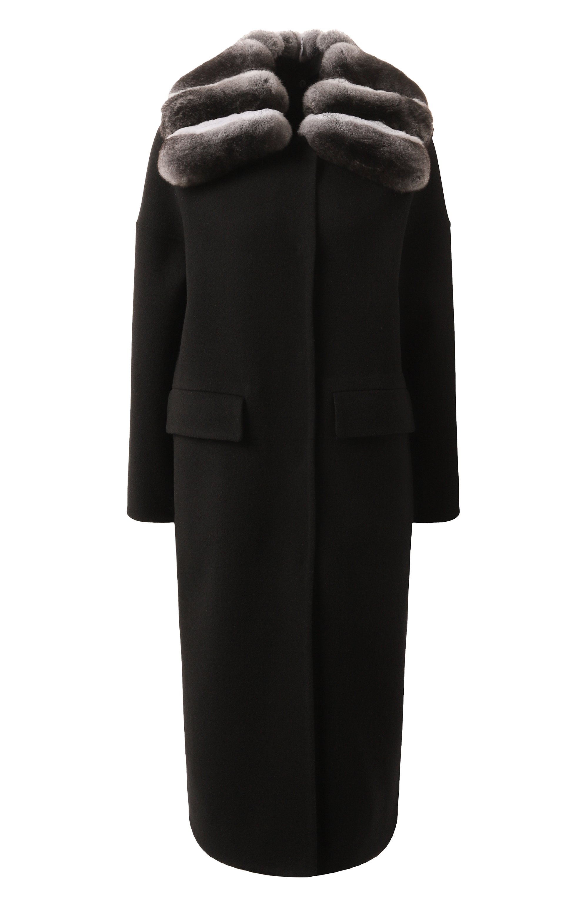 Пальто из шерсти и кашемира с отделкой из шиншиллы MVST, арт. FTBPL-X0650-3SB-CH/LP1432, фото 1