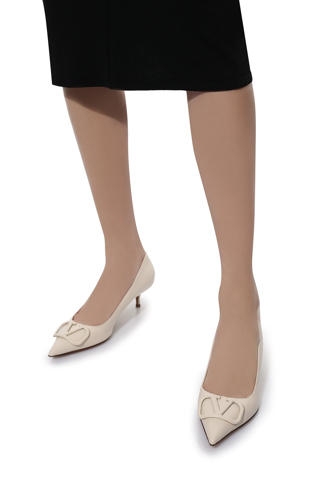 Кожаные туфли vlogo signature VALENTINO, арт. XW2S0Q63/MZF, фото 3