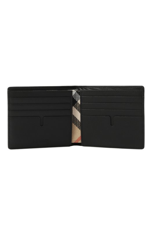 Кожаное портмоне Burberry 8113093 Чёрный  8113093 Фото 3