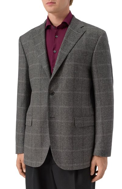 Шерстяной пиджак CORNELIANI, арт. 266008-2616522, фото 4