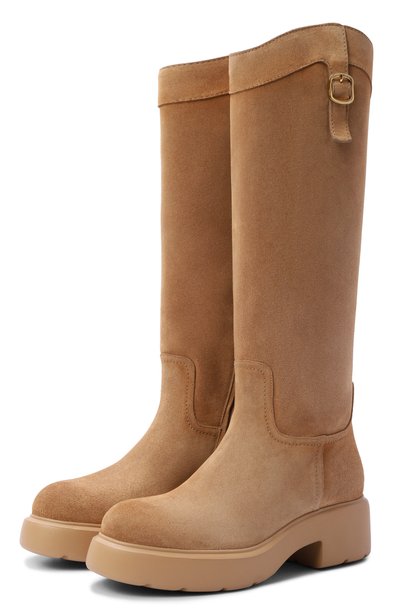 Женские замшевые сапоги easy bubble SANTONI, арт. WSEG72363PKVNHLW