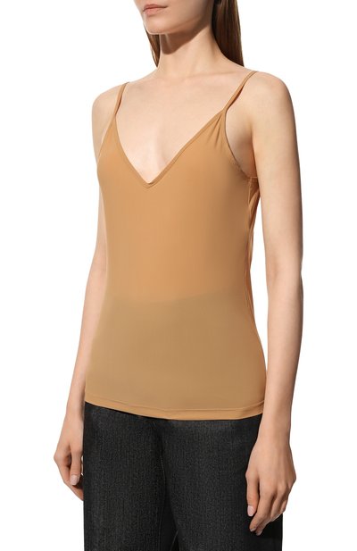 Топ JIL SANDER бежевого цвета по цене 16850 руб., арт. JSCQ705046-WQ477108, фото 3 Топ JIL SANDER, арт. JSCQ705046-WQ477108, фото 3