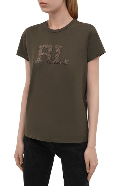 Хлопковая футболка POLO RALPH LAUREN, арт. 211839182, фото 3