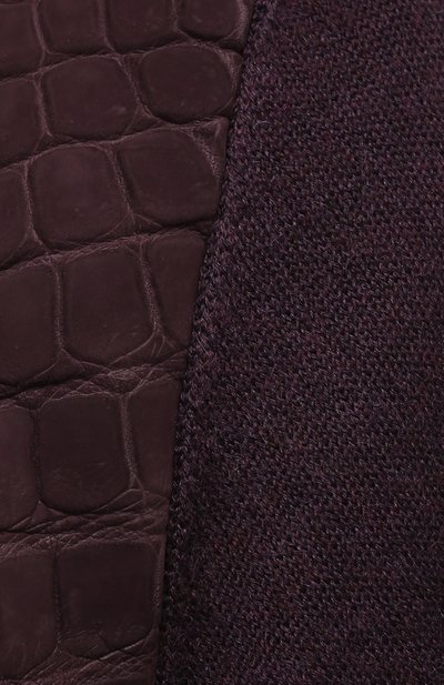 Кардиган с отделкой из кожи аллигатора ZILLI, арт. MBW-NC315-CR0C1/ML01/AMIS, фото 5