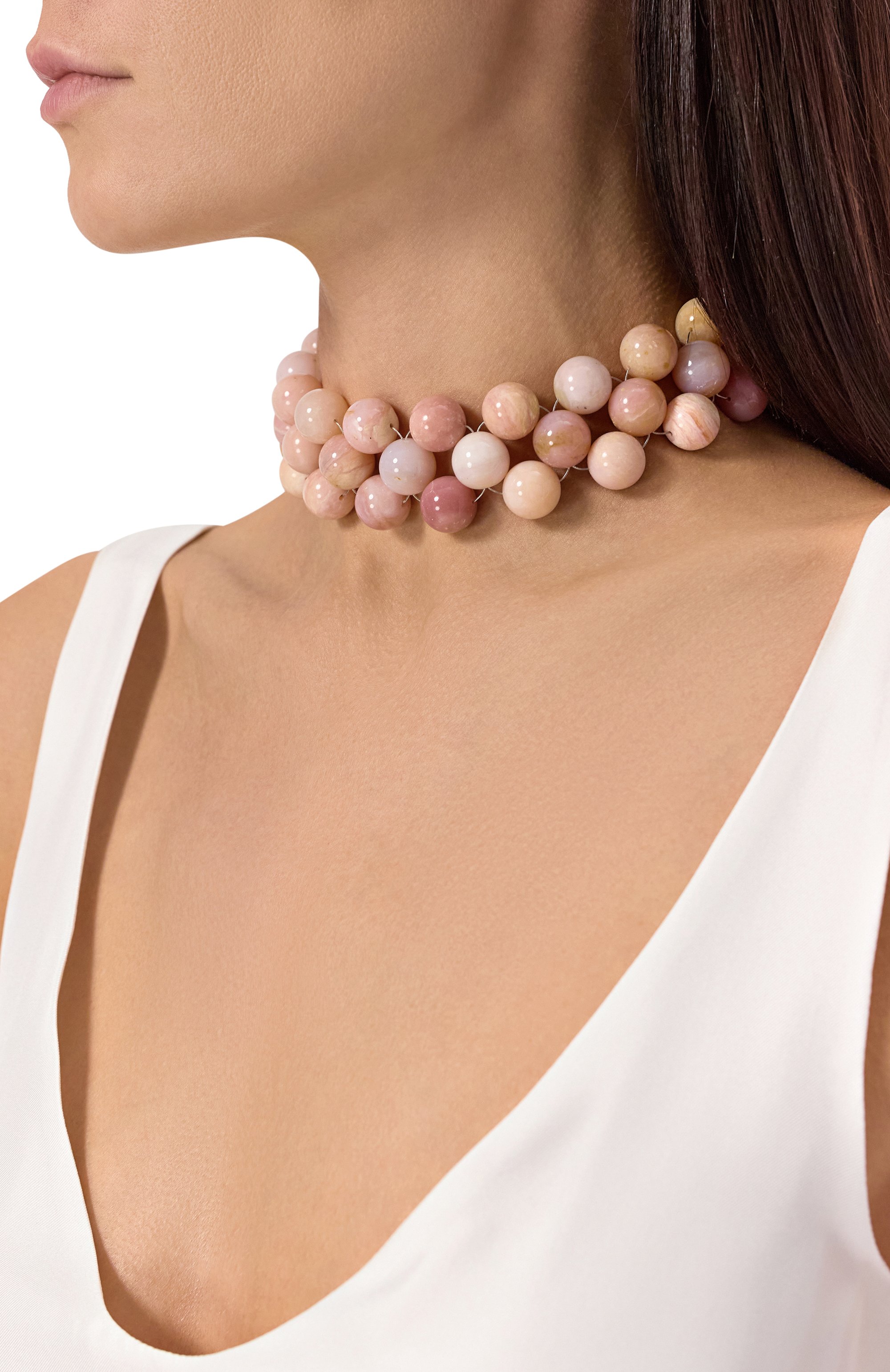 Чокер-фенечка с розовыми опалами MOONKA, арт. CRT-111PK-BD00-OPL, фото 2