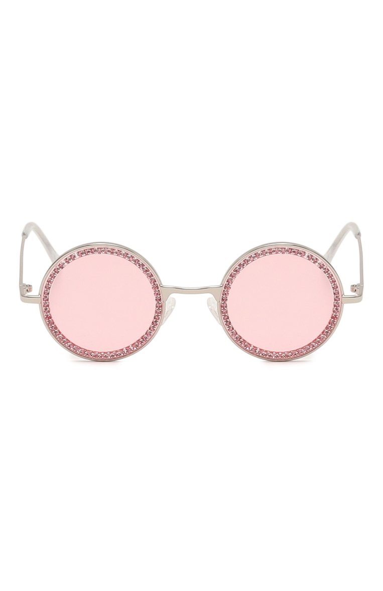 Детские солнцезащитные очки MONNALISA розового цвета, арт. 17C065 | Фото 2 (Материал сплава: Проставлено; Нос: Не проставлено; Материал: Пластик, Металл)