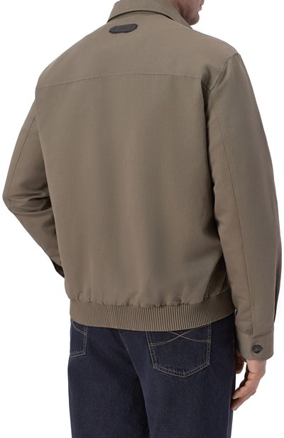 Бомбер изо льна и хлопка BRIONI, арт. PA106/SL_LS/WF/0L/P9111, фото 4