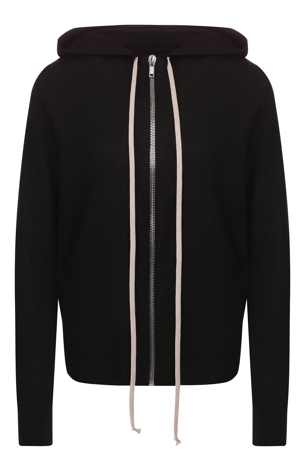 Кашемировый кардиган RICK OWENS черного цвета по цене 137000 руб., арт. RP19F5628/WSB, фото 1 Кашемировый кардиган RICK OWENS, арт. RP19F5628/WSB, фото 1