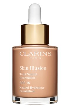 Увлажняющий тональный крем skin illusion spf15, 107 (30ml) CLARINS  цвета, арт. 80039693 | Фото 1 (Материал внутренний: Не назначено; Региональные ограничения белый список (Axapta Mercury): Не проставлено; Нос: Не проставлено; Финишное покрытие: Сатиновый; Статус проверки: Проверена категория; SPF фильтр: Низкий (5-20))