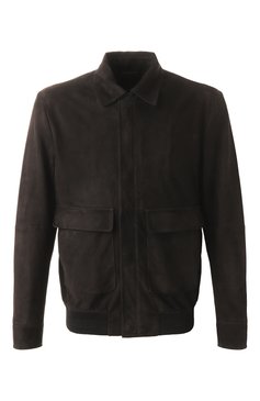 Мужской замшевый бомбер KITON черного цвета, арт. UW2110V0820F18 | Фото 1 (Материал внешний: Натуральная кожа, Замша; Драгоценные камни: Проставлено; Рукава: Длинные; Материал сплава: Проставлено; Длина (верхняя одежда): Короткие; Кросс-КТ: бомбер; Принт: Без принта; Мужское Кросс-КТ: Кожа и замша; Стили: Кэжуэл)