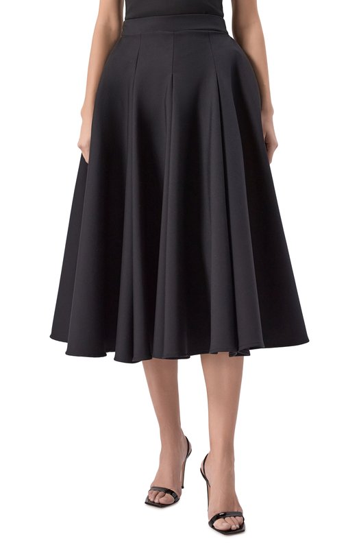 Юбка из хлопка и вискозы Borne Bourgeois SW-SK-BO-5009 Чёрный  SW-SK-BO-5009 Фото 3