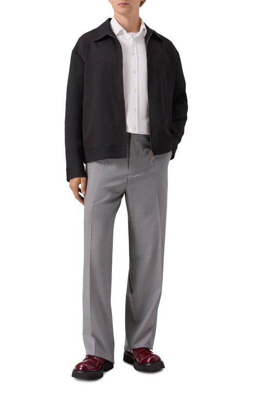 Шерстяные брюки Moschino V0307/5238 Серый  V0307/5238 Фото 2