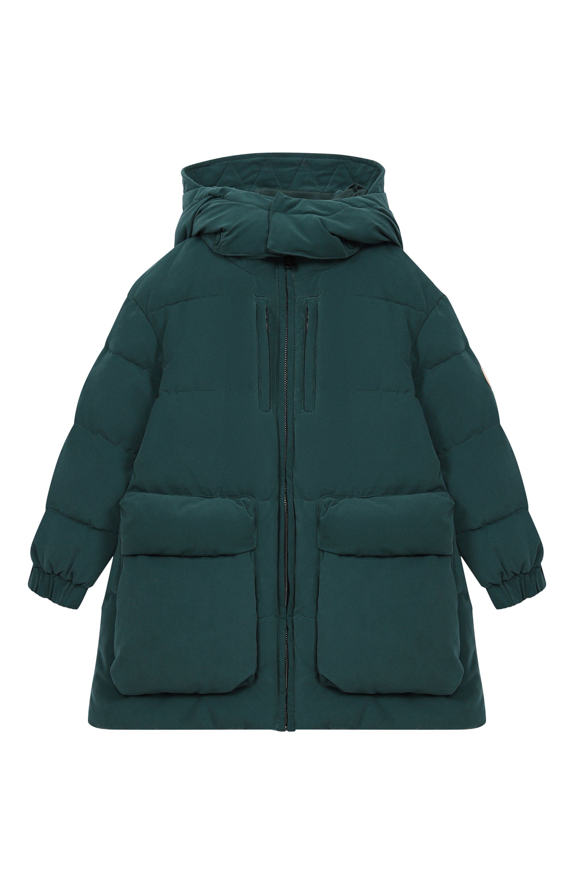 Утепленная куртка EMPORIO ARMANI темно-зеленого цвета по цене 42650 руб., арт. EB000511/AF13373, фото 1 Утепленная куртка EMPORIO ARMANI, арт. EB000511/AF13373, фото 1