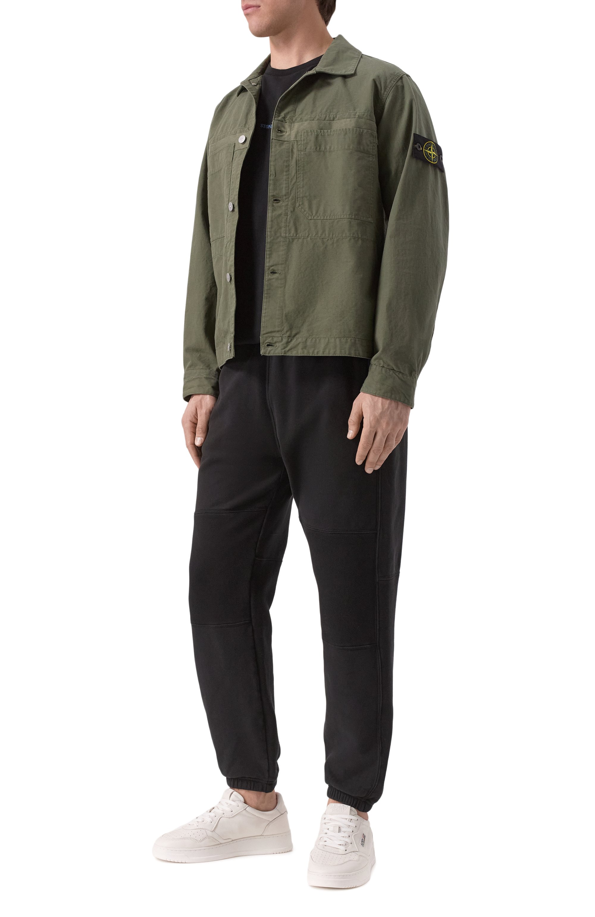 Хлопковая куртка-рубашка STONE ISLAND, арт. 811511412, фото 2